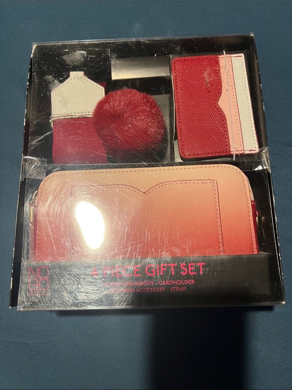 NOBO Pink Gradient 4-Piece Cardholder & Wallet Gift Set